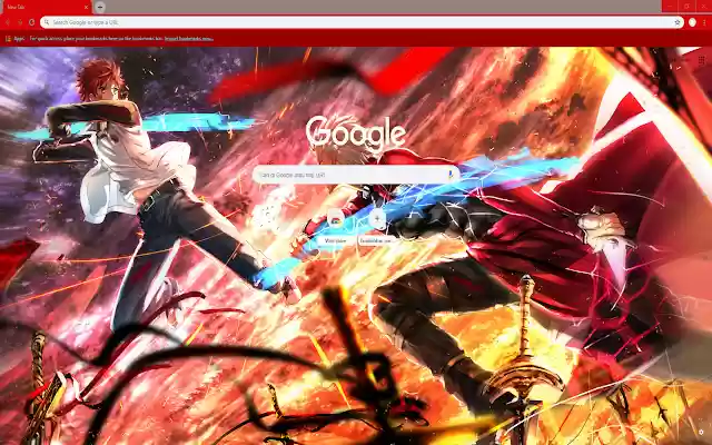 来自 Chrome 网上商店的 Fate/Stay Night Theme 1920 x 1080 将与 OffiDocs Chromium online 一起运行