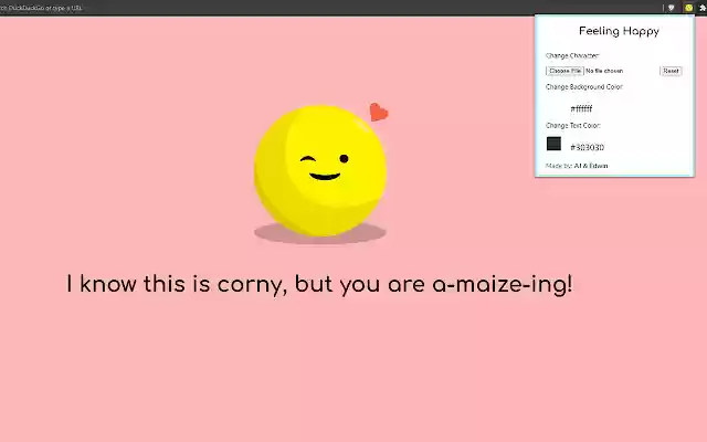 Feeling Happy  from Chrome web store to be run with OffiDocs Chromium online