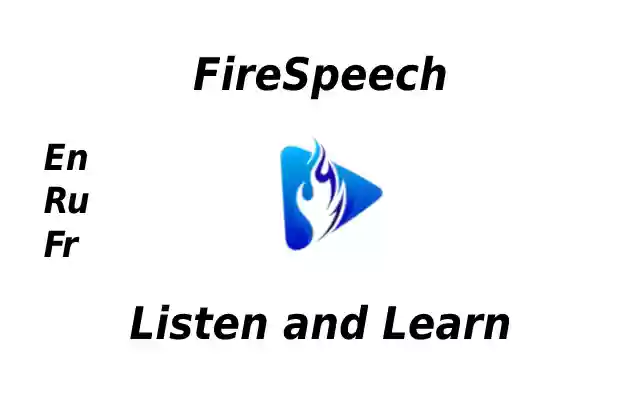 FireSpeech  from Chrome web store to be run with OffiDocs Chromium online