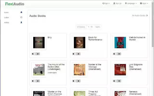 Flexi Audio  from Chrome web store to be run with OffiDocs Chromium online