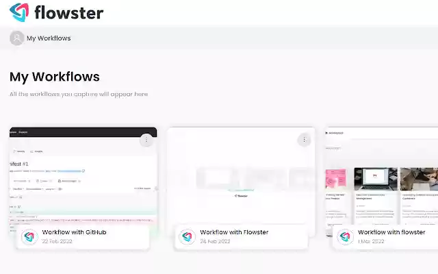 Flowster Capture: screenshots, training, SOPs  from Chrome web store to be run with OffiDocs Chromium online