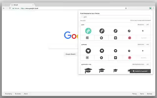 Font Awesome Icon Finder  from Chrome web store to be run with OffiDocs Chromium online