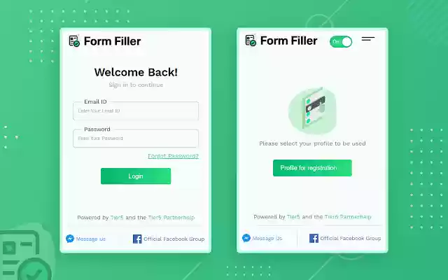 Form Filler  from Chrome web store to be run with OffiDocs Chromium online