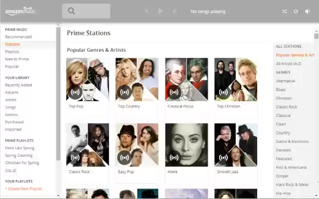 Frameless for Amazon Prime Music  from Chrome web store to be run with OffiDocs Chromium online