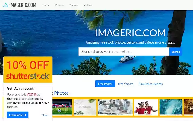 Free photos | Imageric.com  from Chrome web store to be run with OffiDocs Chromium online