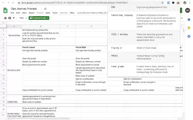 Freight Dictionary  from Chrome web store to be run with OffiDocs Chromium online