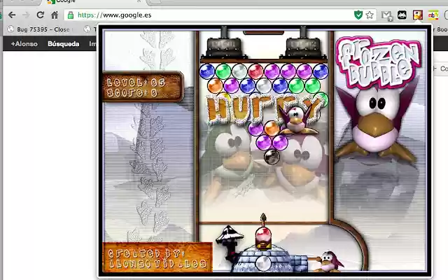 Frozen Bubble da Chrome Web Store será executado com OffiDocs Chromium online