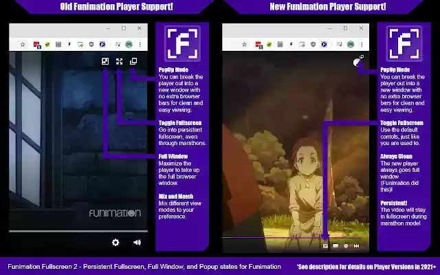 Funimation Fullscreen із веб-магазину Chrome, який можна запускати за допомогою OffiDocs Chromium онлайн