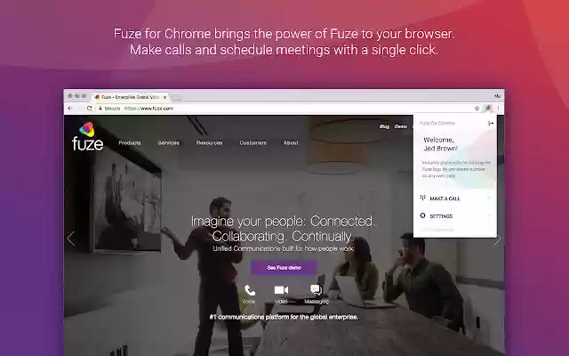 Fuze for Chrome  from Chrome web store to be run with OffiDocs Chromium online