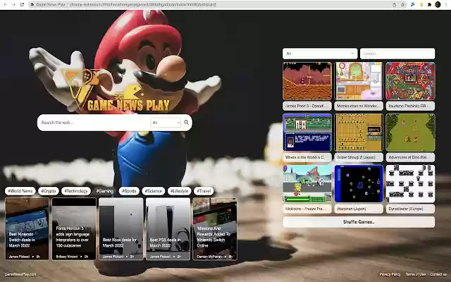 Game News Play  from Chrome web store to be run with OffiDocs Chromium online