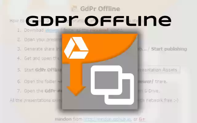 Chrome web mağazasından Çevrimdışı GdPr, OffiDocs Chromium çevrimiçi ile çalıştırılacak