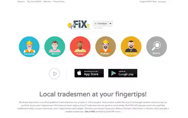 GetFiXR: Local Tradesmen  from Chrome web store to be run with OffiDocs Chromium online