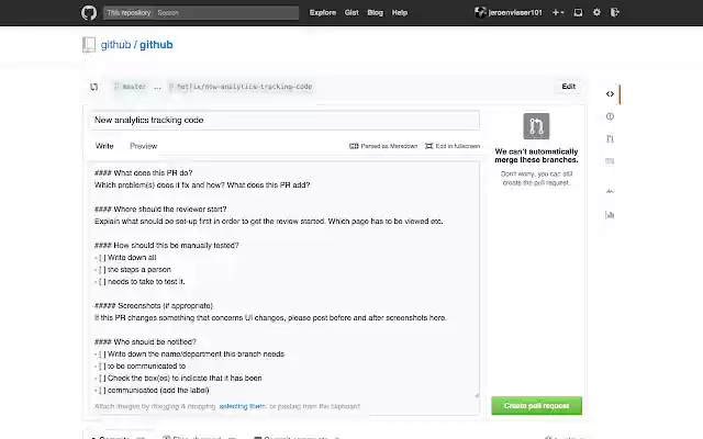 Git flow (for Github)  from Chrome web store to be run with OffiDocs Chromium online