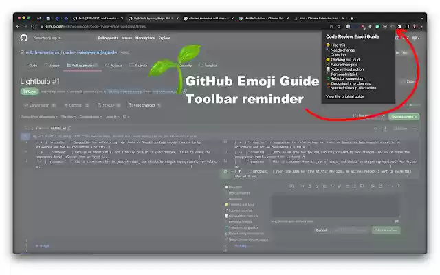 GitHub Code Review Emoji Guide from Chrome web store to be run with OffiDocs Chromium online GitHub Code Review Emoji Guide from Chrome web store to be run with OffiDocs Chromium online