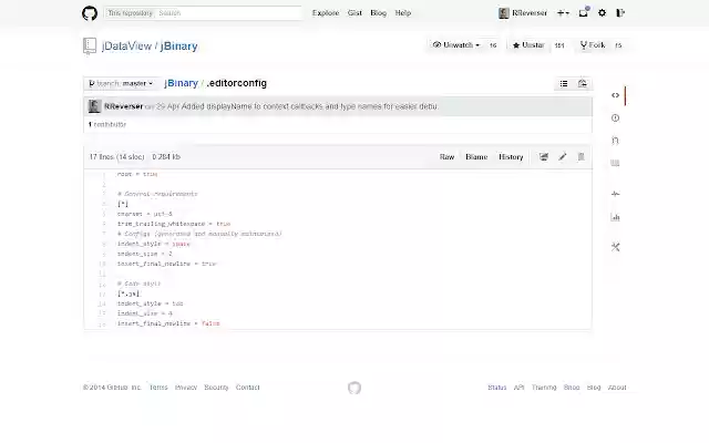 GitHub EditorConfig  from Chrome web store to be run with OffiDocs Chromium online