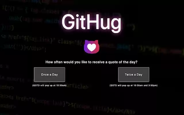 GitHug QOTD  from Chrome web store to be run with OffiDocs Chromium online