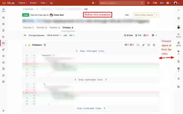 GitLab Improve MR  from Chrome web store to be run with OffiDocs Chromium online