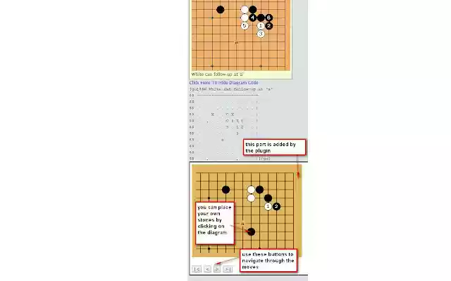 Go Diagram player for Life in 19x19  from Chrome web store to be run with OffiDocs Chromium online