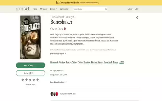 Ulasan Tersembunyi Goodreads dari toko web Chrome untuk dijalankan dengan OffiDocs Chromium online