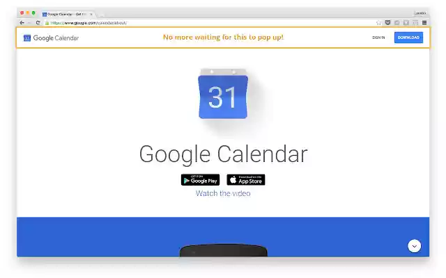 Google Calendar Sign In Delay Fix  from Chrome web store to be run with OffiDocs Chromium online