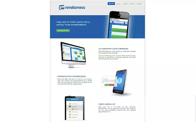 GOrendezvous Online Appointments  from Chrome web store to be run with OffiDocs Chromium online