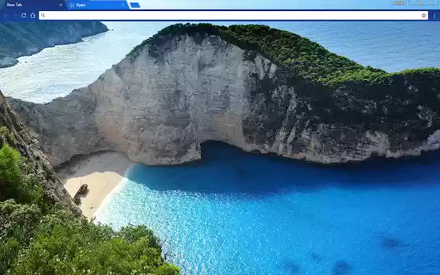 Greek Beach van Chrome webwinkel wordt uitgevoerd met OffiDocs Chromium online