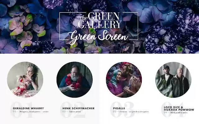Green Gallery Green Screen  from Chrome web store to be run with OffiDocs Chromium online