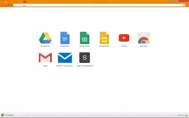 GR Orange Chrome Theme  from Chrome web store to be run with OffiDocs Chromium online