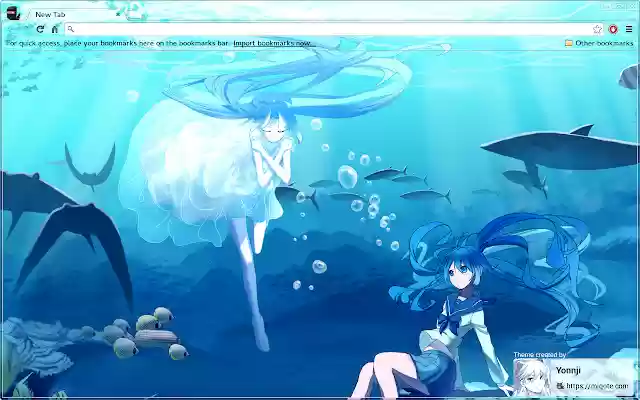 Hatsune Miku Underwater  from Chrome web store to be run with OffiDocs Chromium online