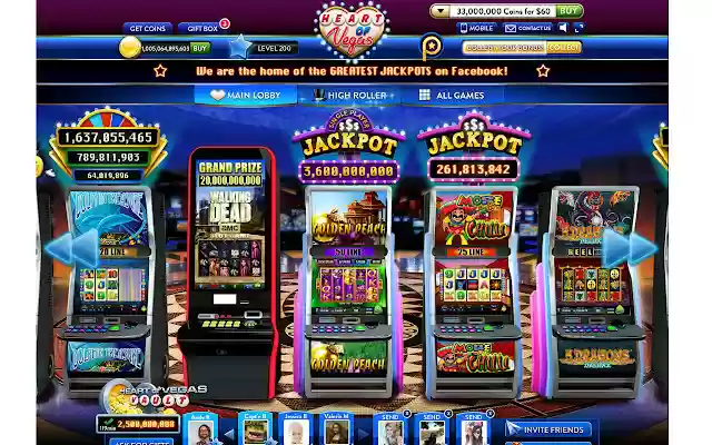 Heart of Vegas  from Chrome web store to be run with OffiDocs Chromium online