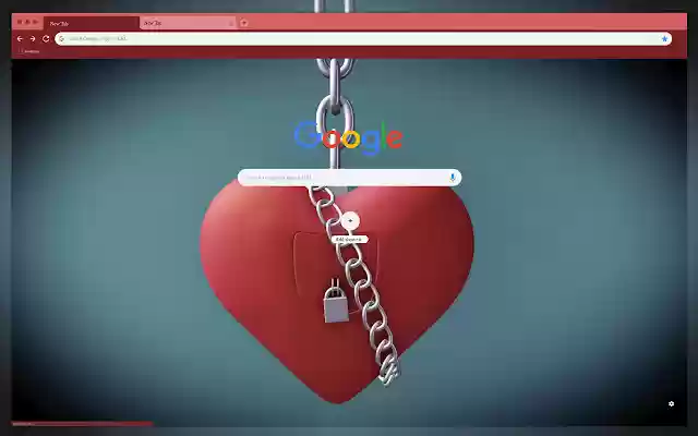 Heart on lock  from Chrome web store to be run with OffiDocs Chromium online