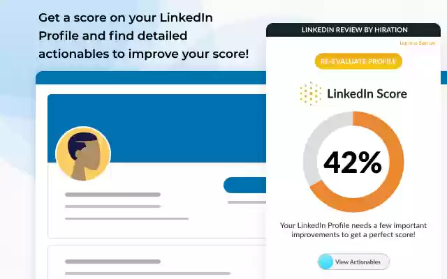 Hiration Linkedin Review Chrome Extension  from Chrome web store to be run with OffiDocs Chromium online