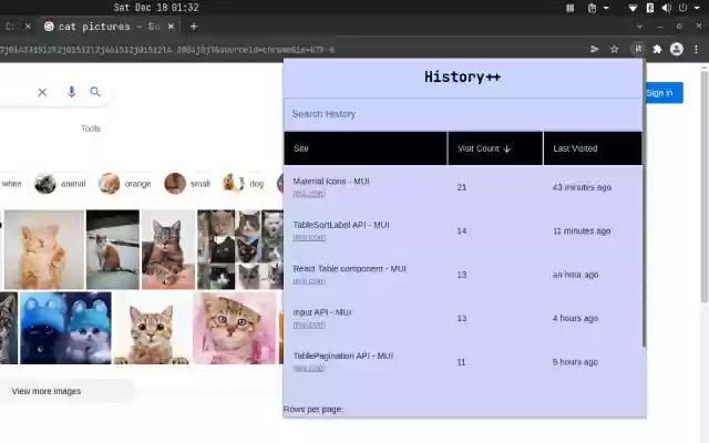 History+ from Chrome web store to be run with OffiDocs Chromium online History+ from Chrome web store to be run with OffiDocs Chromium online