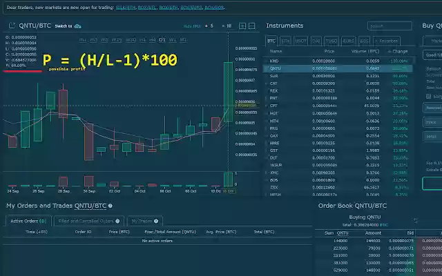 HitBTC Low/High  from Chrome web store to be run with OffiDocs Chromium online