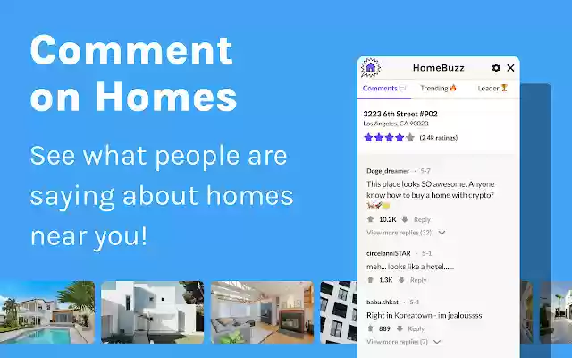 HomeBuzz Comment on Real Estate Listings from Chrome web store to be run with OffiDocs Chromium online HomeBuzz Comment on Real Estate Listings from Chrome web store to be run with OffiDocs Chromium online