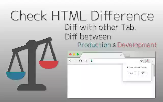 HTML Diff Check Tool  from Chrome web store to be run with OffiDocs Chromium online