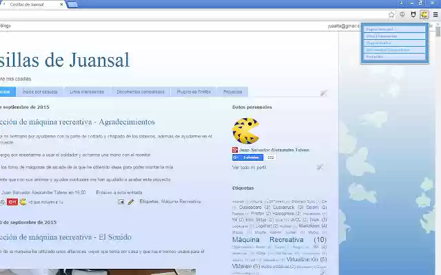 مدونة Icono Cosillas de Juansal من متجر Chrome الإلكتروني ليتم تشغيلها باستخدام OffiDocs Chromium عبر الإنترنت