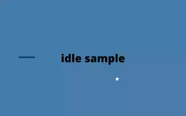 Idle Simple  from Chrome web store to be run with OffiDocs Chromium online