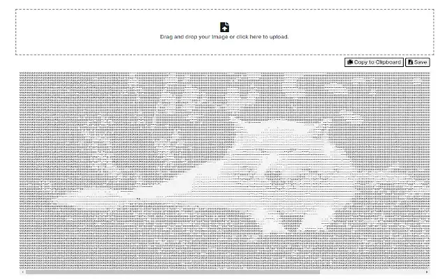 Bild in ASCII aus dem Chrome-Webshop zur Ausführung mit OffiDocs Chromium online