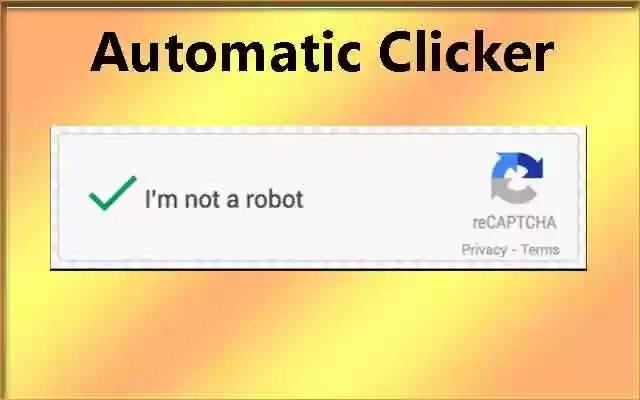 Je ne suis pas un robot captcha clicker de la boutique en ligne Chrome à exécuter avec OffiDocs Chromium en ligne