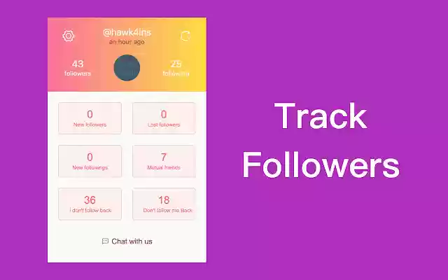 InsTF Track Instagram follower  unfollower  from Chrome web store to be run with OffiDocs Chromium online