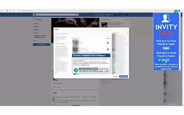 Invity PRO for Facebook Invites EventsPages  from Chrome web store to be run with OffiDocs Chromium online