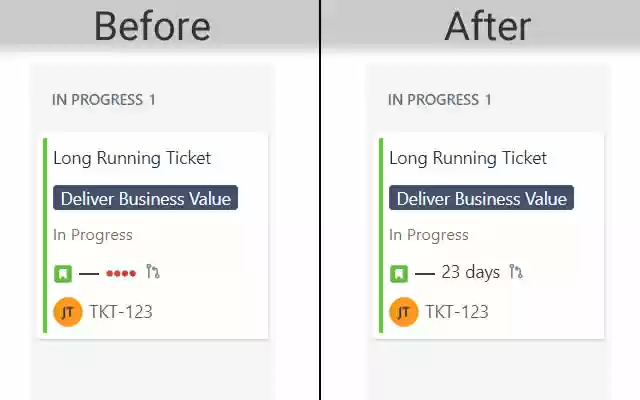 Jira Dots to Days  from Chrome web store to be run with OffiDocs Chromium online