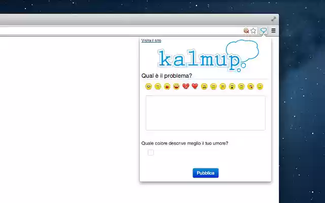 Kalmup از فروشگاه وب Chrome با OffiDocs Chromium به صورت آنلاین اجرا می شود