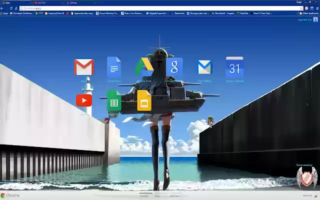 Kantai Theme 26 1920x1080  from Chrome web store to be run with OffiDocs Chromium online