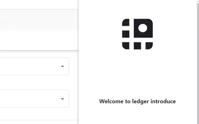 ledger introduce  from Chrome web store to be run with OffiDocs Chromium online