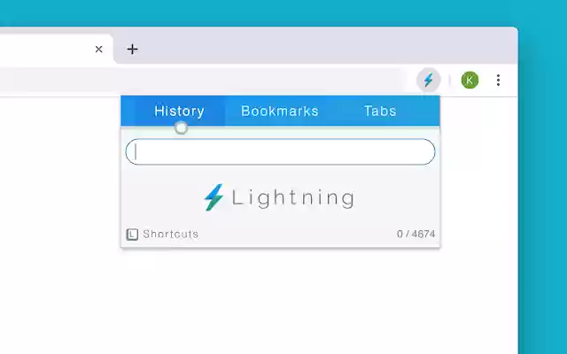 Lightning (History, bookmark and tab search) from Chrome web store to be run with OffiDocs Chromium online Lightning (History, bookmark and tab search) from Chrome web store to be run with OffiDocs Chromium online
