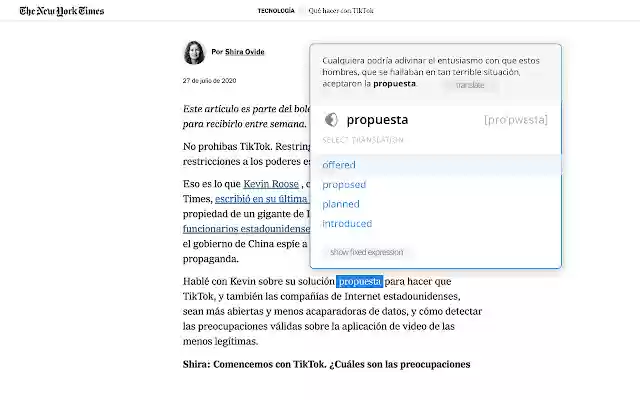 Lingualeo Language Translator จาก Chrome เว็บสโตร์ที่จะทำงานร่วมกับ OffiDocs Chromium ออนไลน์