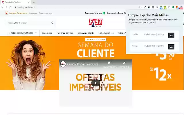 Mais Milhas  from Chrome web store to be run with OffiDocs Chromium online