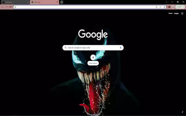 Marvel Venom Browser Theme  from Chrome web store to be run with OffiDocs Chromium online